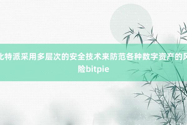 比特派采用多层次的安全技术来防范各种数字资产的风险bitpie