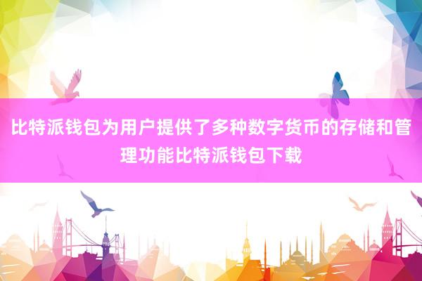 比特派钱包为用户提供了多种数字货币的存储和管理功能比特派钱包下载