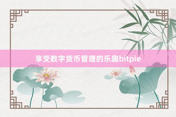 享受数字货币管理的乐趣bitpie