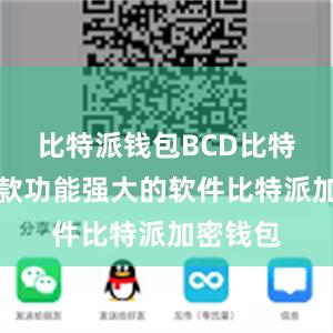 比特派钱包BCD比特派是一款功能强大的软件比特派加密钱包